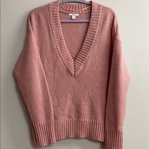 NWOT Bar III Pink V neck Sweater